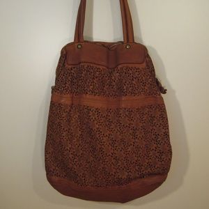 Gorgeous Laser Cut Floral Leather Bag